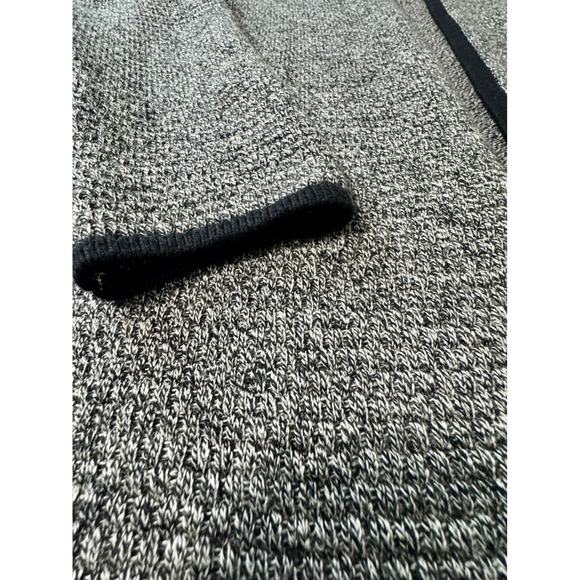 Talbots Womens Marled Gray Black Knit Cardigan Open Front Long Sleeve Jacket Med - Picture 5 of 8